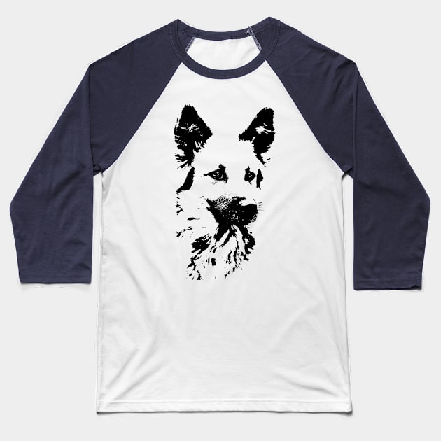 dog threshold Baseball T-Shirt by hudayadi